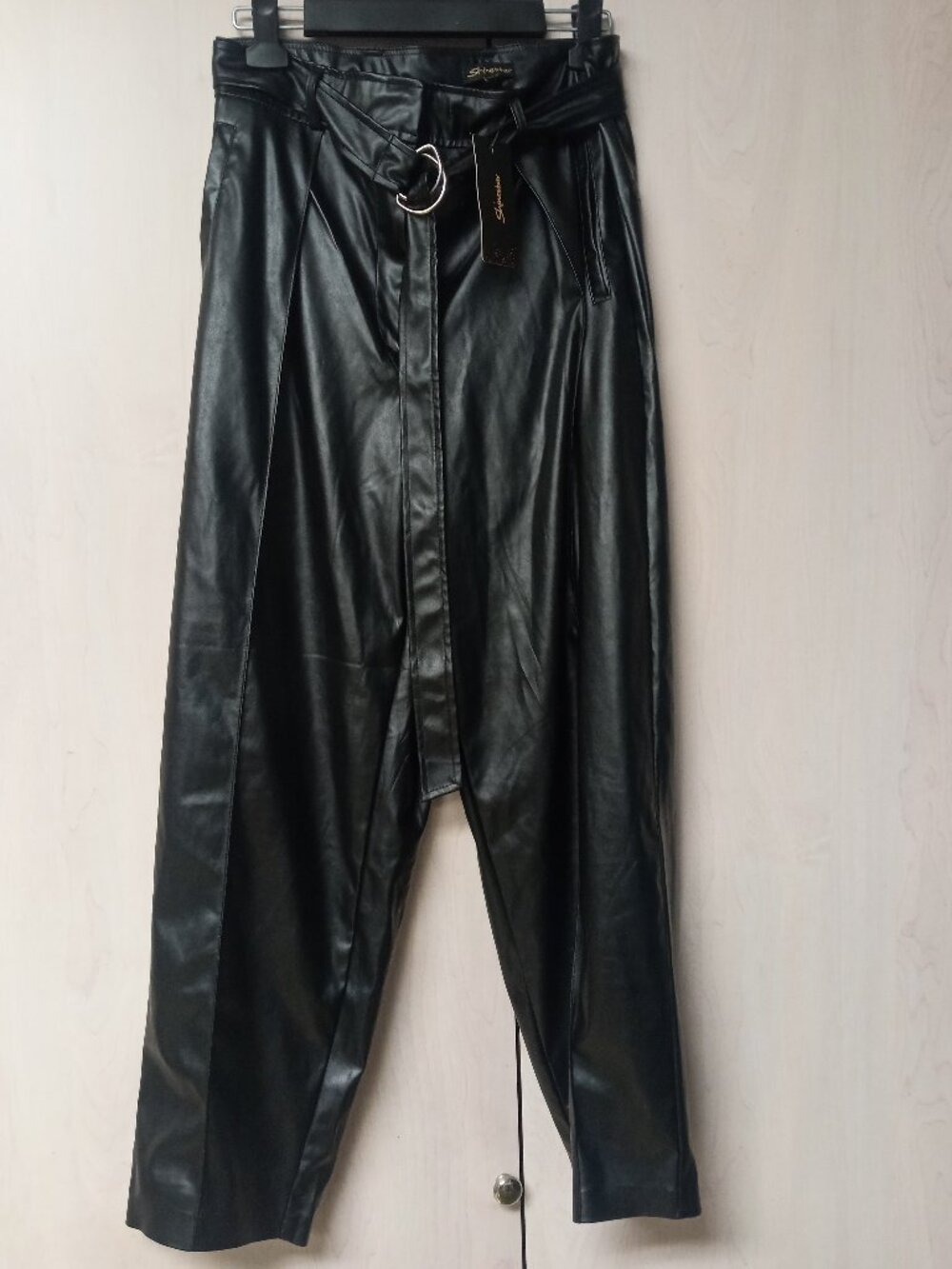 Shinestar Faux Leather Pants